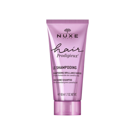 Shampoing Brillance Miroir à l'Huile de Camélia Rose Hair Prodigieux NUXE le flacon de 50mL