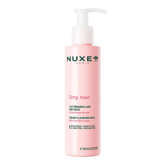 Lait Démaquillant Visage Yeux Onctueux Hydratant Apaisant Very Rose NUXE le flacon de 200mL