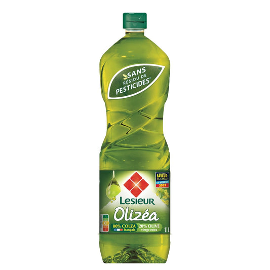 Huile Combinée Colza (80%), Huile d'Olive Vierge Extra (20%) OLIZEA la bouteille de 1L