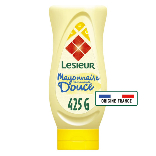 Mayonnaise Douce, Sans Moutarde LESIEUR le flacon de 425g