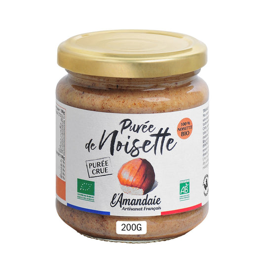Pâte à Tartiner Purée de Noissette Bio L'AMANDAIE le pot de 200g