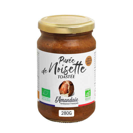 Pâte à Tartiner Purée de Noisette Toastée BIO L'AMANDAIE le pot de 280g