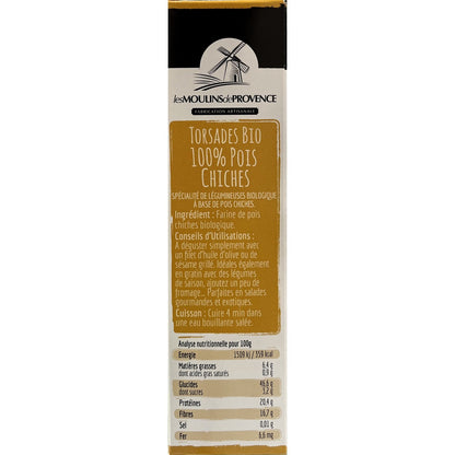 Organic Chickpea Pasta, Colorful Twists, Gluten-Free LES MOULINS DE PROVENCE