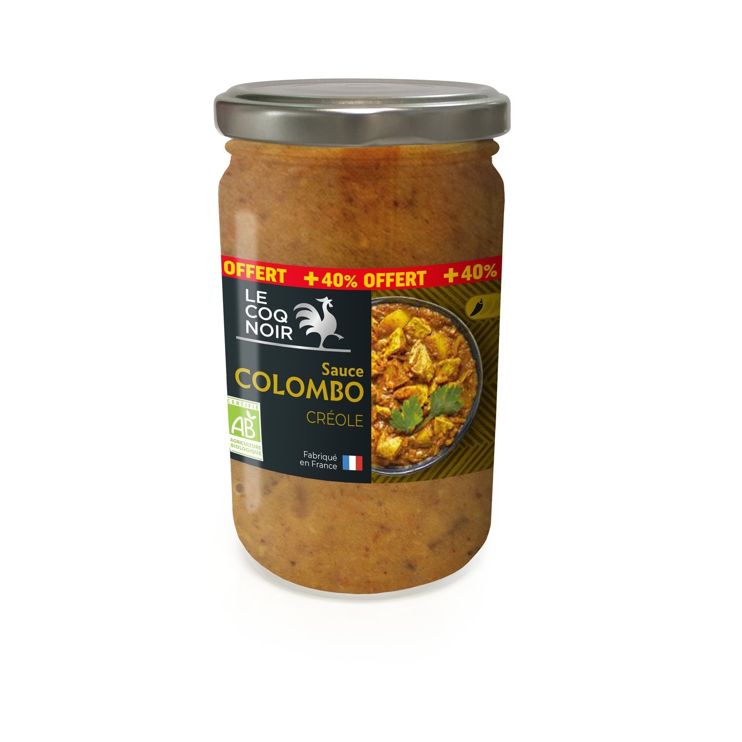 Sauce Colombo Bio LE COQ NOIR 