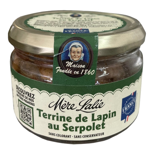 Terrine de Lapin au Serpolet MERE LALIE le pot de 180g
