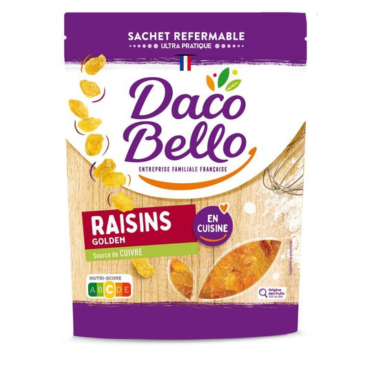 Raisins Golden DACO BELLO le sachet de 250g