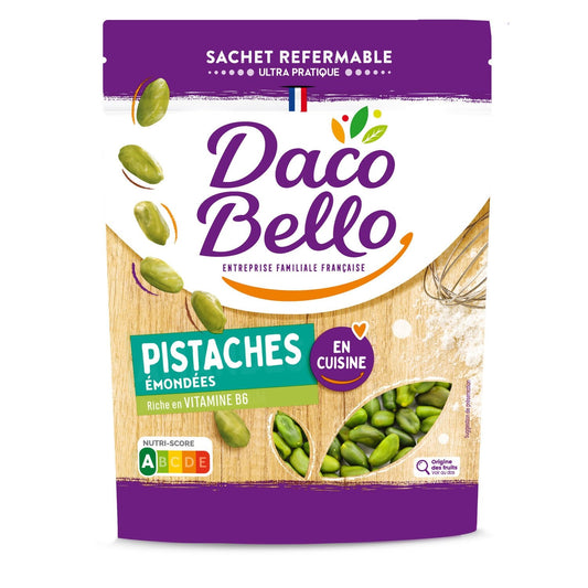 Pistaches Crues Émondées DACO BELLO le sachet de 100g