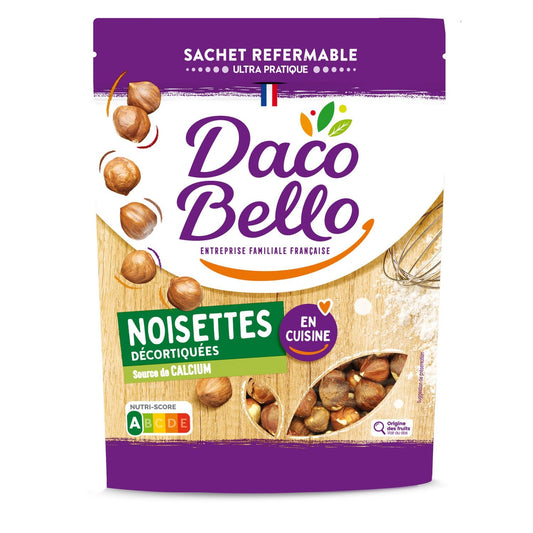 Noisettes Décortiquées DACO BELLO le sachet de 100g