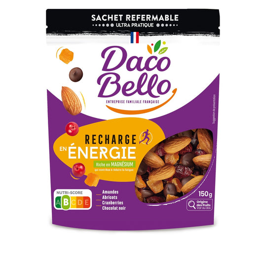 Mélange de Fruits à Coque Nature et Grillés Recharge en Energie DACO BELLO le paquet de 150g