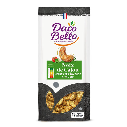 Noix de Cajou Herbes de Provence et Tomate DACO BELLO le sachet de 110g