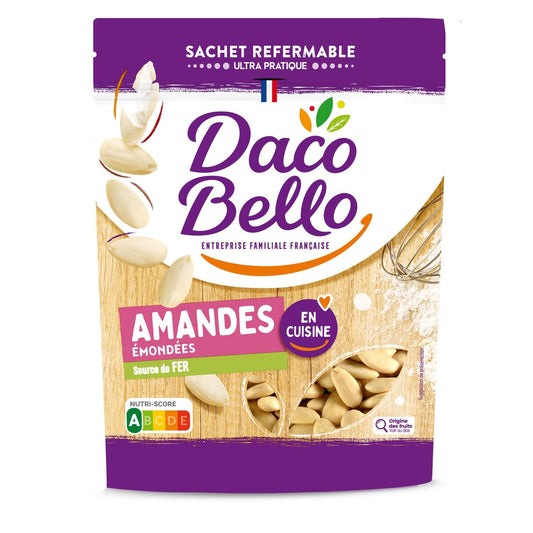 Amandes Émondées DACO BELLO le sachet de 125g