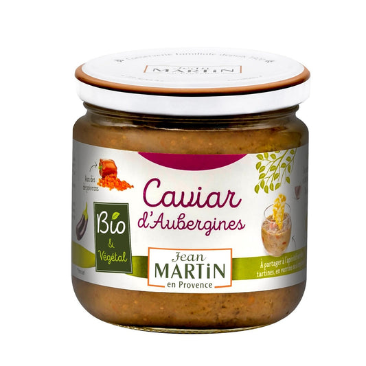 Caviar d'Aubergines Bio JEAN MARTIN le bocal de 380g