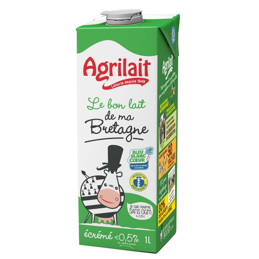 Skimmed Milk GMO-Free 0% Fat from Brittany AGRILAIT