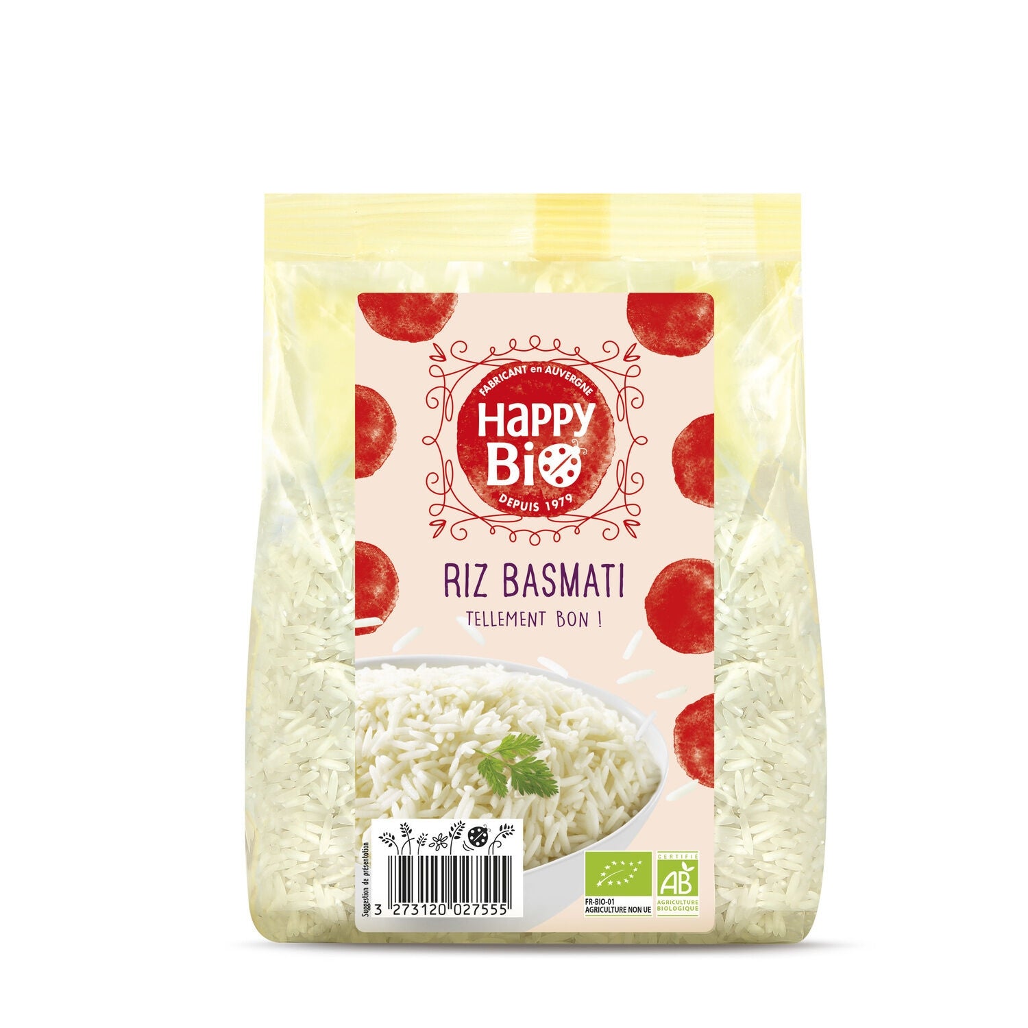 Riz Basmati Blanc Bio HAPPY BIO – La Famille à Table!