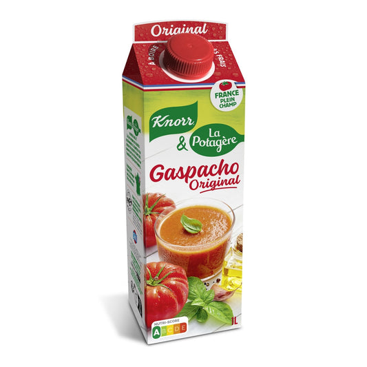Gaspacho Tomates et Légumes LA POTAGERE la brique de 1L
