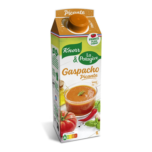 Gaspacho Picante et Légumes de France LA POTAGERE la brique de 100mL