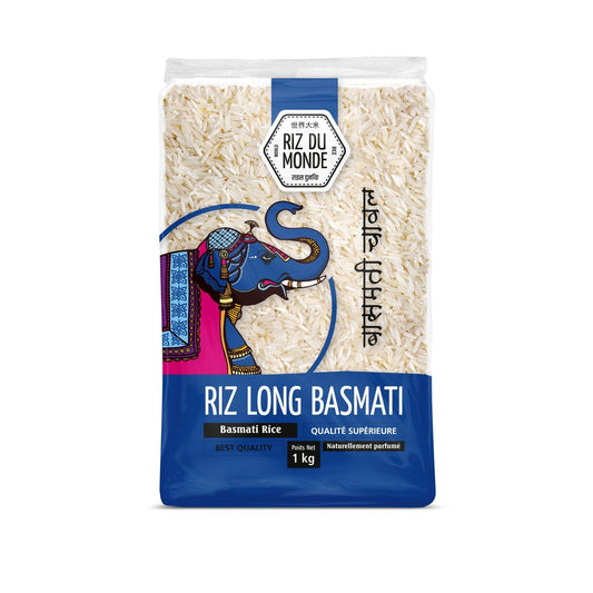 Riz Long Basmati RIZ DU MONDE le paquet d'1Kg