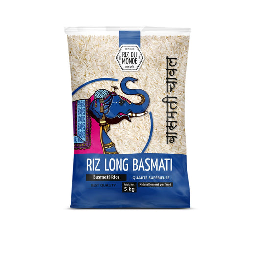 Riz Long Basmati RIZ DU MONDE le sac de 5 kg