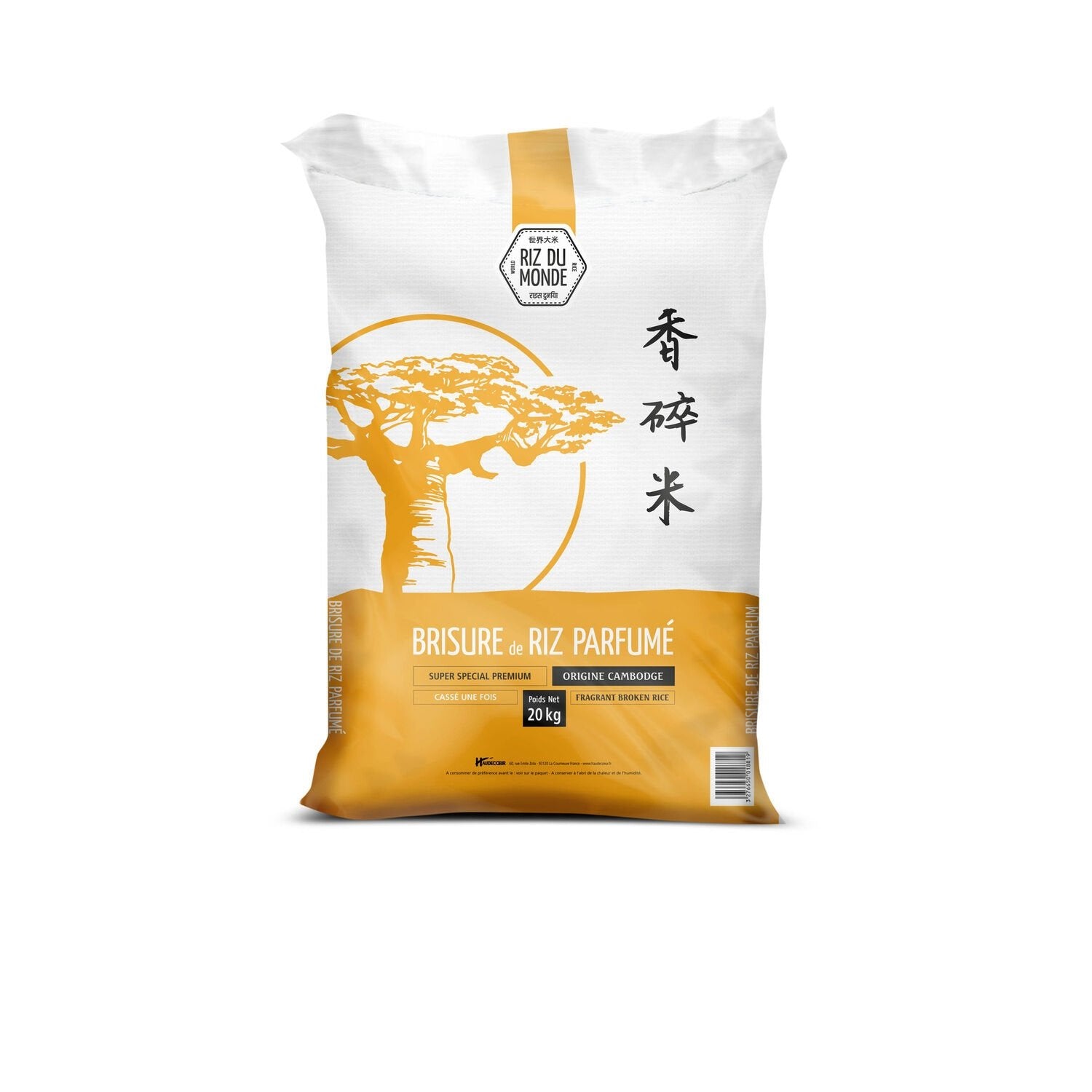 Brisures de Riz Parfumé RIZ DU MONDE le sac de 20 kg