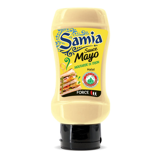 Mayonnaise Halal Moutarde de Dijon SAMIA le flacon de 330 g