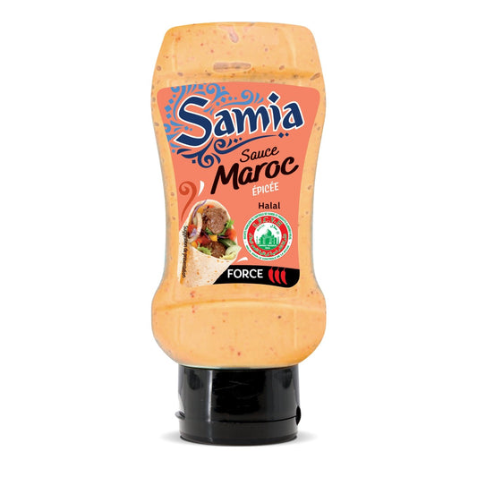 Sauce Halal Maroc Épicée SAMIA le flacon de 353 g