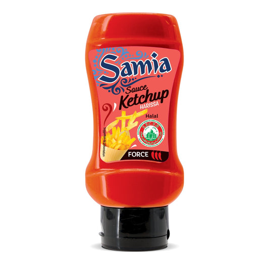 Ketchup Harissa Halal SAMIA le flacon de 400 g