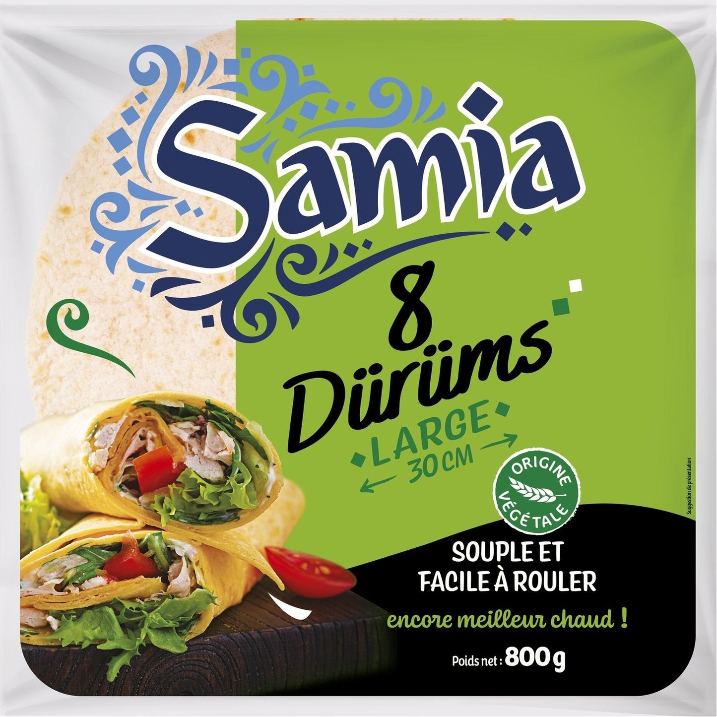 [ANTI-GASPILLAGE] Tortillas Dürüm Spécial Kebab SAMIA - Date de durabilité minimale : 14/10/2025