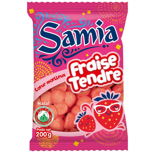 [ANTI-GASPILLAGE] Bonbons Fraise Kiss Halal SAMIA - Date de durabilité minimale : 11/2025