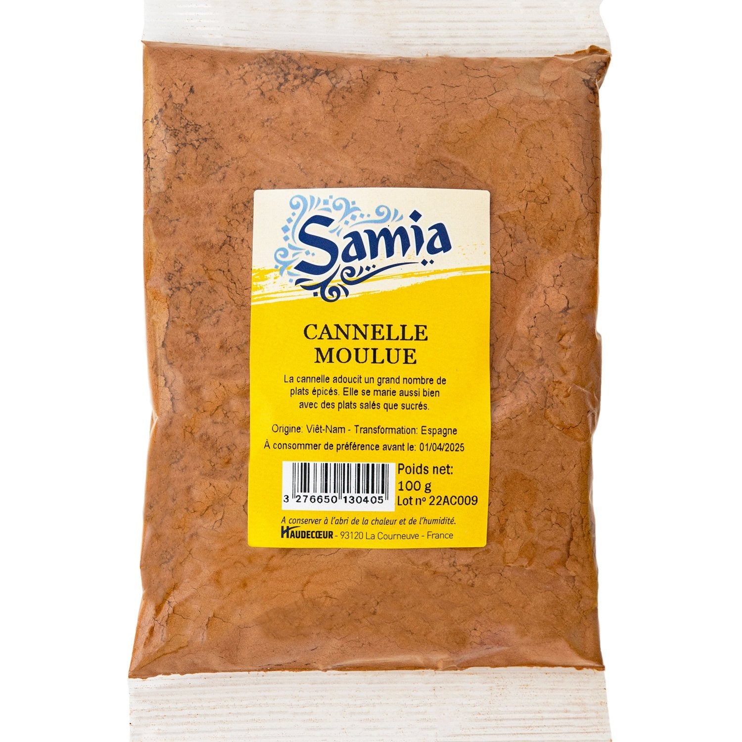 Cannelle Moulue SAMIA le sachet de 100 g
