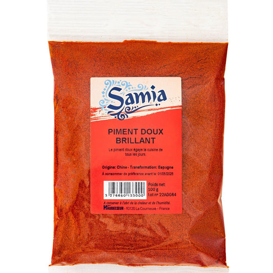 Piment Doux Moulu SAMIA le sachet de 100g