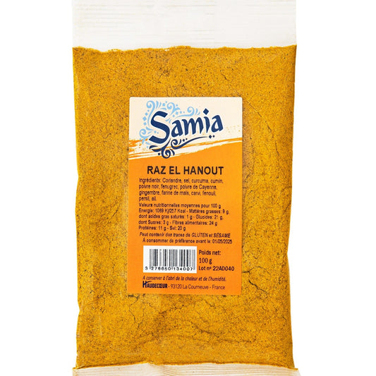 Raz El Hanout SAMIA le sachet de 100 g