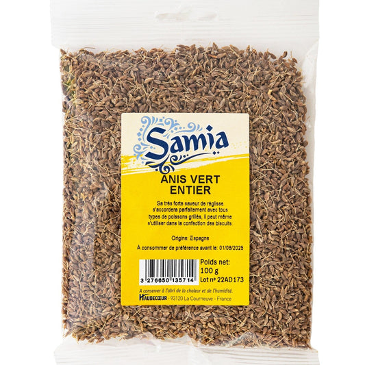 Anis Vert Entier SAMIA le sachet de 100g