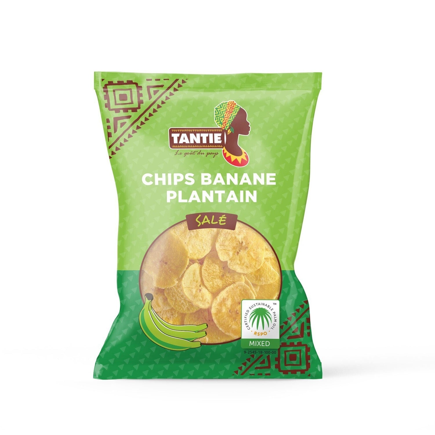 Chips Banane Plantain Salées TANTIE 