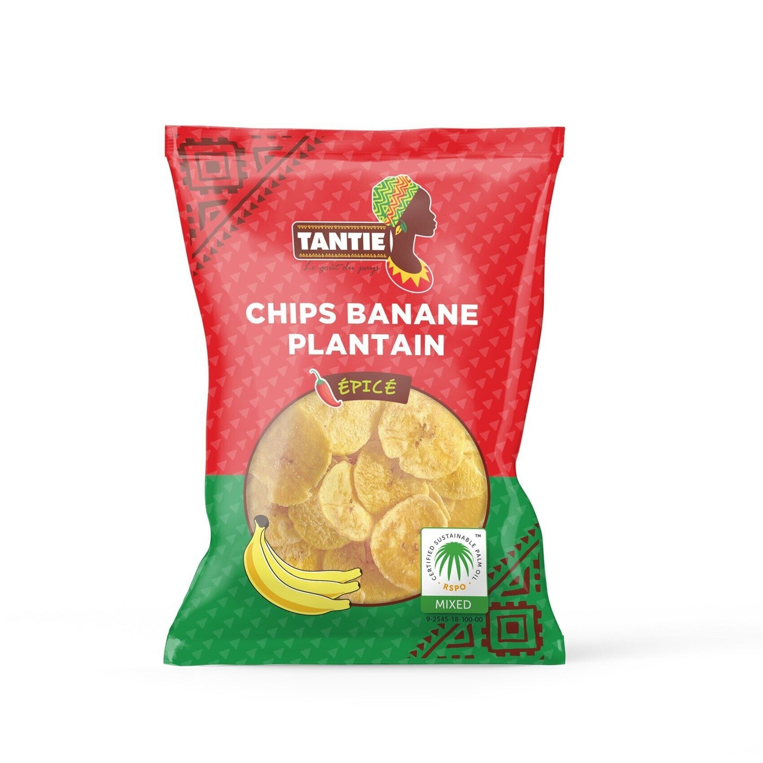 Chips Banane Plantain Epicées TANTIE 