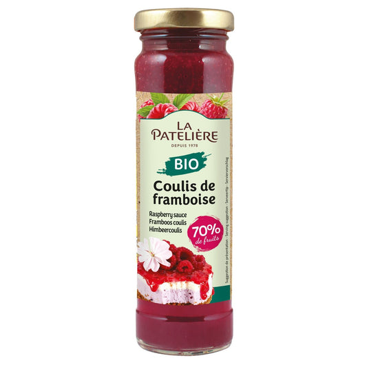 Coulis Bio de Framboise LA PATELIERE le flacon de 165 g