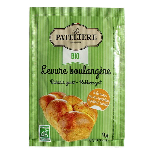 Levure Boulangère Bio LA PATELIERE les 3 sachets de 9g