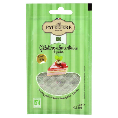 Organic Food Gelatin in Sheets LA PATELIERE