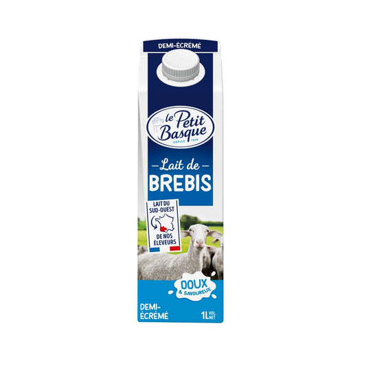 Lait Demi-Ecrémé de Brebis Sans OGM LE PETIT BASQUE La brique 1L
