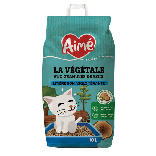 Litière Végétale Absorbante Prop'nature AIME le paquet de 10L