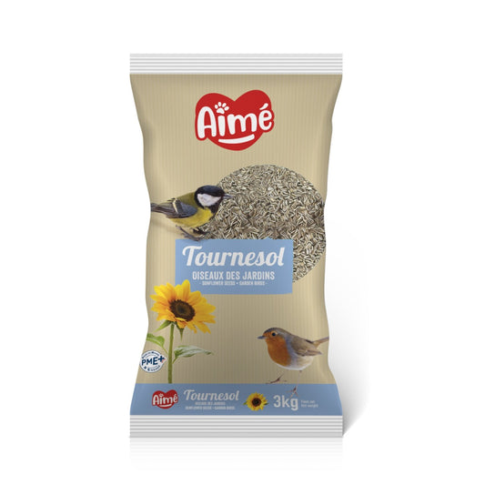 Aliment Graines de Tournesol pour Oiseaux de la Nature AIME le sac de 3Kg