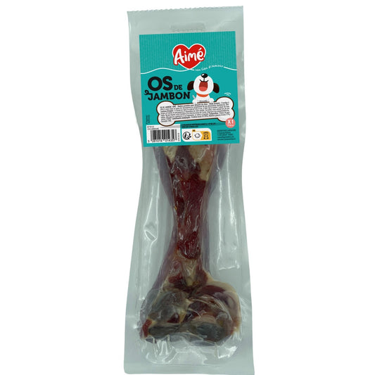 Os à Mâcher pour Chien Grand +25kg Hygiène Bucco Dentaire Jambon AIME l'unité