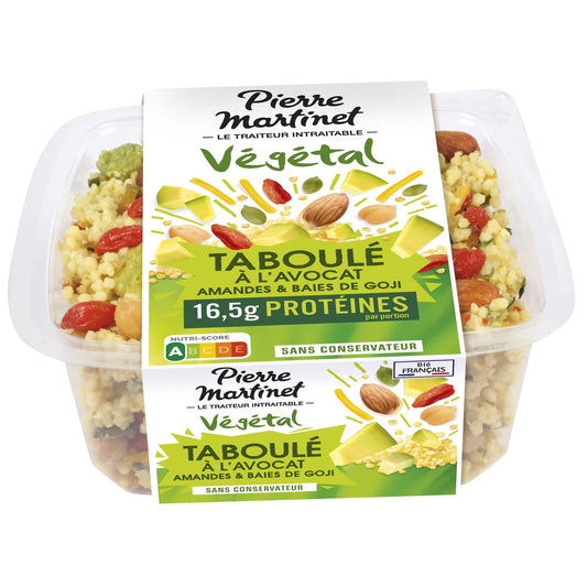 Salade Végétale Taboulé à l'Avocat PIERRE MARTINET la barquette de 220g