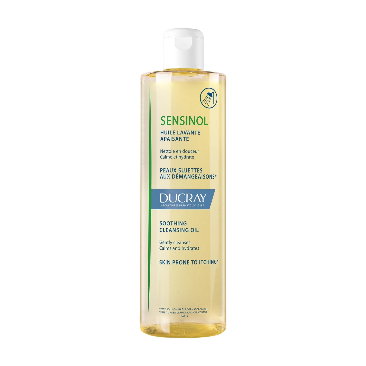 Huile de douche Corps Peaux Normales à Sèches Apaisante Sensinol Sans Savon Sans Paraben DUCRAY 