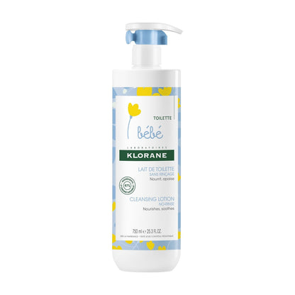 Lait de Toilette Bébé au Calendula Apaisant Sans Rinçage KLORANE