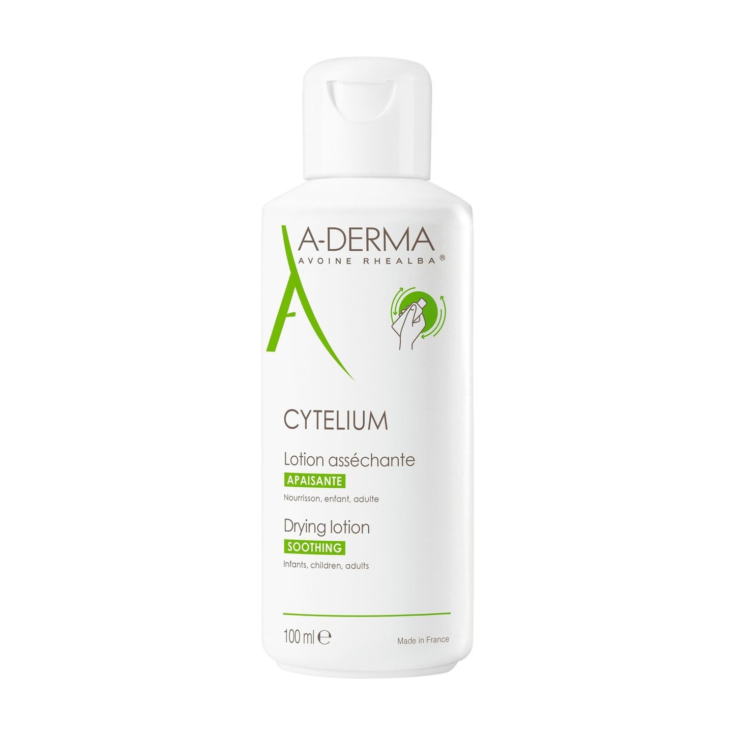 Lotion Apaisante Asséchante Cytelium A-DERMA le flacon de 100mL