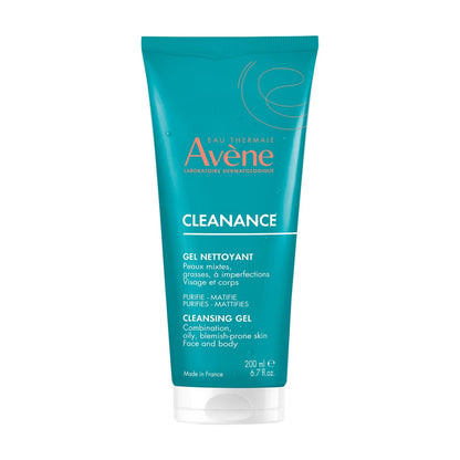Gel Visage et Corps Peaux Grasses et/ou à Tendance Acnéique Nettoyant Purifiant EAU THERMALE AVENE 
