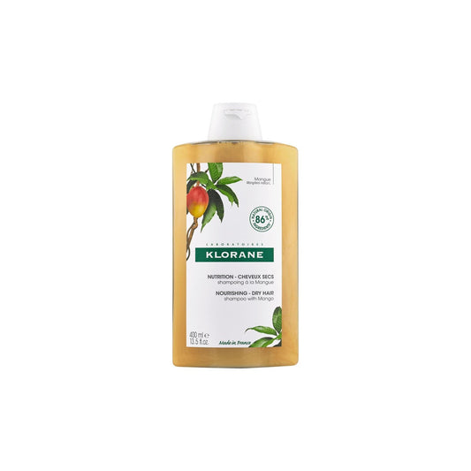 Shampoing Cheveux Secs Nutrition Mangue KLORANE le shampoing de 400mL