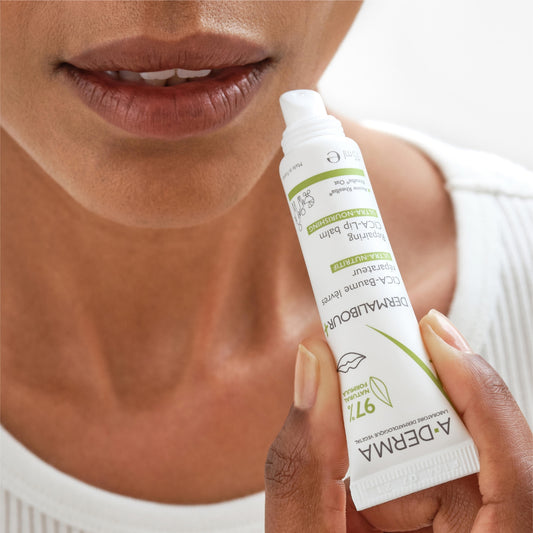 A-DERMA Ultra-Nourishing Repairing Cica Lip Balm for Irritated, Chapped, Cracked and Very Dry Lips