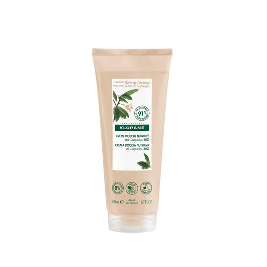 Crème de Douche Nutritive au Beurre de Cupuaçu Vegan Bio KLORANE le tube de 200mL