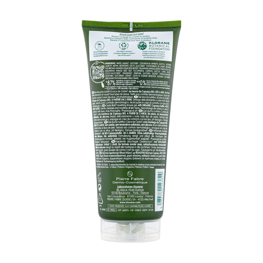 KLORANE Moisturizing Shower Gel with Cupuaçu Butter and Organic Cedar Bark
